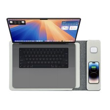 Laser Wireless Charging Laptop Sleeve 16 Inch | Fast Qi Charging | Grey picture