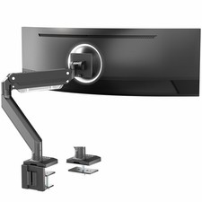 VIVO Aluminum Single Pneumatic Monitor Desk Mount, Fits Ultrawides up to 49