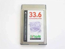Simple Technology 33.6 Communicator PCMCIA Modem V.34bis MNP 2-4 Data Fax Voice picture