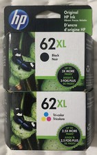 HP 62XL Black & Color Ink Set F6U02BN C2P05AN & C2P07AN Genuine Retail Box picture