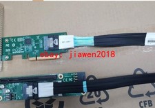 PCIe4.0 X8 To SlimSAS SFF8654 NVMe Adapter SFF-8654 8i + Baseplate +70CM Cable picture