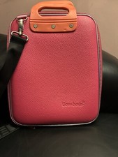BOMBATA Laptop Tablet Case Bag Pink Hardcase, Zipper Closure Lined picture