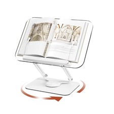 BYMECOST Acrylic Book Stand for Reading, Adjustable Book Holder... FAST USA SHIP picture