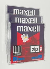 Maxell Zip Drive Disks IBM Formatted 100 Megabyte PC x3 NEW picture