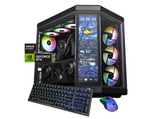 iBUYPOWER Y70TI Gaming PC Desktop Computer with HYTE Touch Screen Case, AMD Ryze picture