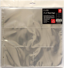 12” X 12” Size 3-Hole Photo for 4 X 6 Inch Prints, 10-Pack picture