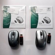 Logitech V220 Nano Wireless Laser Mouse V320 Regular for Notebook Laptop 2p Lot picture
