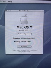 Apple iMac G3 Graphite 500MHz 640MB SDRAM 30GB Mac OS X 10.3.2 M5521 picture