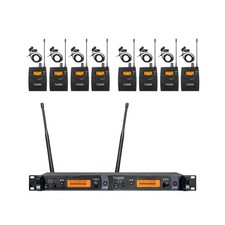 OPQRST 8 Bodypacks Wireless in Ear Monitor System 2 Channel Recording Headpho... picture