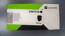 Lexmark 24B7518 Black toner OEM unopened box picture