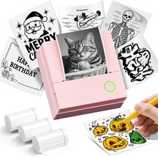 Sticker Printer PM290 Mini Printer Bluetooth Sticker Maker Machine 3 Paper Rolls picture