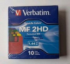 Verbatim Data Life - IBM Formatted MF 2HD 3.5 Disks Microdisks 10 Pack - Sealed picture