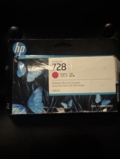 HP Bright Office Ink Cartridge DesignJet 728 Magenta 130ml - 06/2027 picture