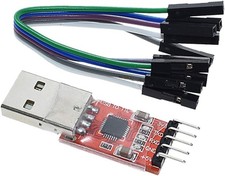 HiLetgo CP2102 USB 2.0 to TTL Module Serial Converter Adapter Small, Red  picture