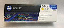 HP 304A (CC532A) Toner Cartridge - Yellow-New/Distressed Box. picture