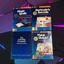 Learning Company Apple II Lot Think Quick Writer Rabbit Magic Spells Gertrudes picture