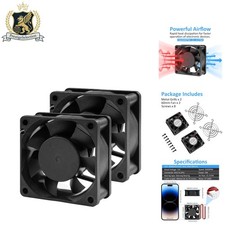 5600 RPM 60mm Cooling Fan for Amps - Low Noise, Easy Install, 2-Pack picture