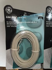 NEW GE TL26117 6P4C Telephone Line Cord - 15 FT,  IVORY for 1 or 2 lines/DSL/FAX picture