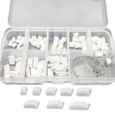 JST GH 1.25mm Connector Kit, 2/3/4/5/6/7/8/10 Pin 80 PCS Male Housing WHITE picture