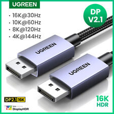 UGREEN 16K Displayport Cable DP2.1 240Hz 80Gbps Video Audio For TVBox PC Monitor picture