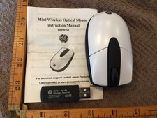 GE Mini Wireless Optical Mouse 98763 With Instructions And USB Receiver. picture
