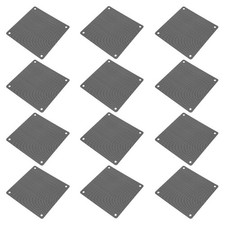 12Pcs Reusable Black PVC Fan Proof Mesh Filters for Computer Case Fans Cooler picture