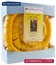 Spiral Hose Protector HD-PE Yellow 2in x 10ft Pre-Cut Hydraulic Pneumatic picture
