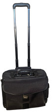 Foray Rolling Laptop Briefcase with Telescoping Handle – Black – Key Included picture