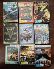 PC GAMES X 9 BUNDLE Civilization V, Sega Rally, Harrry Potter, Empire earth 3 picture