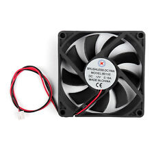 4Pcs DC Brushless Cooling PC Computer Fan 12V 8015s 80x80x15mm 0.16A 2 Pin Wire， picture