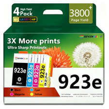 923e High-Yield Ink Cartridges(4Pack, BK/C/M/Y) | Compatible for HP 923XL picture