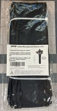 4 Pack 19” Long Cable Cord Wire Management Sleeve Wrap Cover Organizer JOTO TV picture