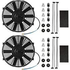 Electric Radiator Cooling Fan - Upgrade Universal Slim Fan Set of 2 (12 Inch) picture