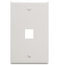 ICC ICC-IC107F01WH FACEPLATE- FLAT- 1-GANG- 1-PORT- WHITE picture