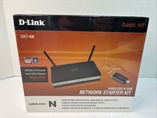 D-Link DKT-408 Wireless N USB Network Starter Kit Basic Kit NIB Sealed picture