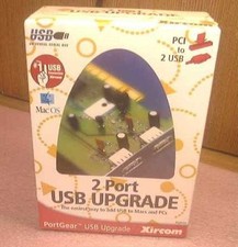 Xircom 2 Port USB PCI Adapter Card Apple PowerMac Mac G3 G4 G5 OS 9 Windows 95 picture