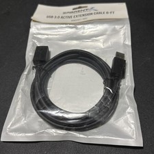 Sabrent CB-3060 22AWG USB 3.0 Extension Cable A Male To A Female 6 Ft. Black picture