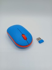 New Compact Wireless Mouse - heyday Bright blue & orange Bluetooth enabled picture