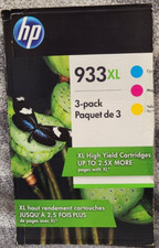 HP 933XL D8J65BN 3 Pack Tri Color Original Ink Cartridges EXPIRED 11/2019 picture