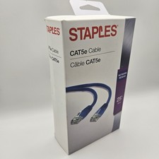NEW SEALED Staples CAT5e Cable Network 25ft Cat5e Cable 25 Feet picture