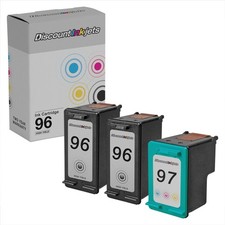 3PK DI Ink Replacement for HP 96 (2xblk) & HP 97 (1xColor) Use in 5940xi 7310xi picture
