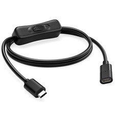 RIITOP USB-C ON Off Cable [3.3FT], USB 3.1 Type-C Male to 3.3 feet, Black  picture