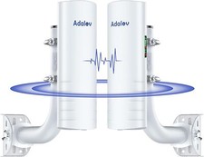 5KM Point to Point Wireless Bridge 5.8G Dual Gigabit Port Outdoor WiFi CPE 2Pack picture
