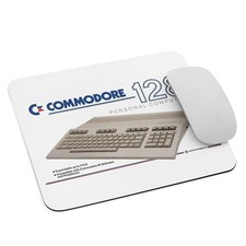 Retro Commodore 128 Mouse Pad – Classic 8-Bit Computer Graphic Desk Mat 9.5