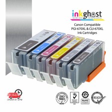 Inkghost Ink Cartridges PGI-670 CLI-671 PGI-670XL CLI-671XL for Canon printer BK picture