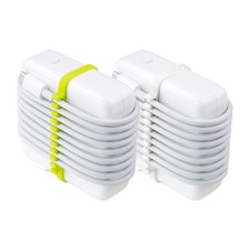 Neaty [2-Pack] Most Compact MacBook Cable Organizer – Travel Cord white, lime  picture