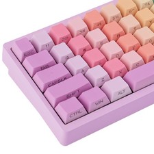 131 PCS PBT Keycaps Cute Rainbow Candy Custom Side Printed Cherry Profile Set picture