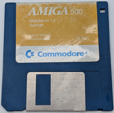 Commodore Amiga 500 Workbench 1.2 German (1987) Original Floppy Disk picture