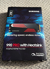 Samsung 990 PRO w/ Heatsink 2TB PCIe 4.0 NVMe M.2 Internal SSD picture