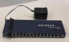 NETGEAR ProSafe FS116 16 Port 10/100 Fast Ethernet Network Switch &Power Adapter picture
